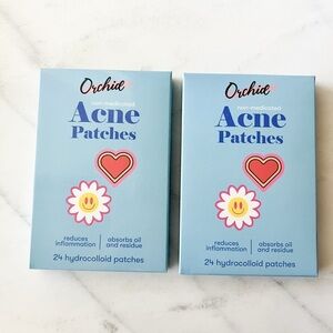Orchid Hydrocolloid Acne Patches Heart & Flower Shapes 48 Count NWT 2-Pack